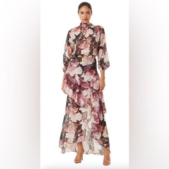 MISA Los Angeles Franca Skirt in Flora Tropical Mix (XXS) - Picture 9 of 11